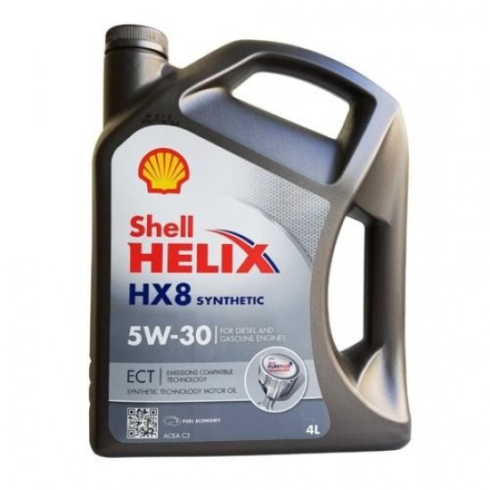 SHELL HELİX SYN HX8 ETC3 5W30 4 LT