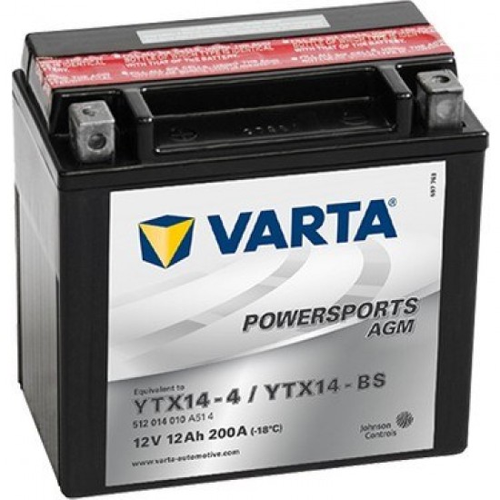 VARTA 12 V 12 AH YTX14-BS  MOTORSİKLET